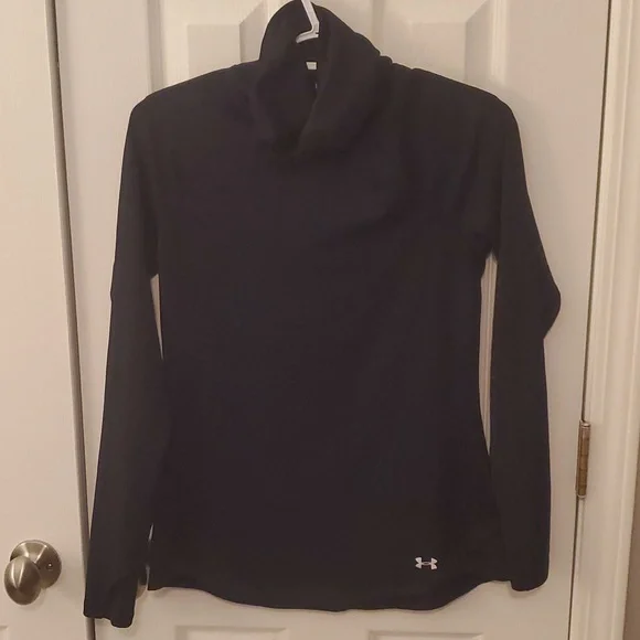 EUC RARE Under Armour Black Cold Gear Turtleneck Base Layer - Picture 1 of 6